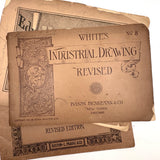 Set of Three Late 19th Century Educational and Industrial Drawing Notebooks