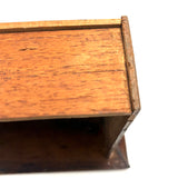 Like a Theorem Painting, 19th Century Hand-carved Book Shaped Box with Hand-carved Basket of Flowers