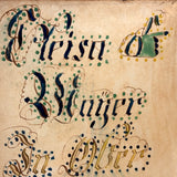 Glorious 1850 Pennsylvania German Fraktur Watercolor Bookplate with Pointing Hand, Berks County