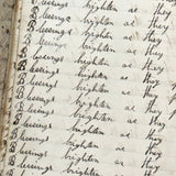 Nelia Downing's 1870s Penmanship Notebook, Full, Mason County, Kentucky