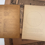 Set of Three Late 19th Century Educational and Industrial Drawing Notebooks