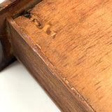 Like a Theorem Painting, 19th Century Hand-carved Book Shaped Box with Hand-carved Basket of Flowers