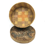 Hidden Delights: My Favorite Folk Art Wallpaper Band Box Ever, 1859 Newspaper