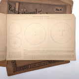 Set of Three Late 19th Century Educational and Industrial Drawing Notebooks