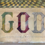 Amazing Late 19th Century Large Masonic Perforated Paper Embroidery, With Provenance