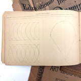 Set of Three Late 19th Century Educational and Industrial Drawing Notebooks