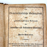 Glorious 1850 Pennsylvania German Fraktur Watercolor Bookplate with Pointing Hand, Berks County