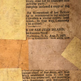 Hidden Delights: My Favorite Folk Art Wallpaper Band Box Ever, 1859 Newspaper