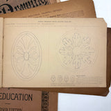 Set of Three Late 19th Century Educational and Industrial Drawing Notebooks