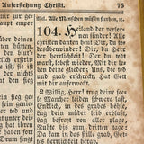 Glorious 1850 Pennsylvania German Fraktur Watercolor Bookplate with Pointing Hand, Berks County