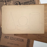 Set of Three Late 19th Century Educational and Industrial Drawing Notebooks