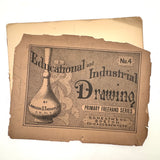 Set of Three Late 19th Century Educational and Industrial Drawing Notebooks