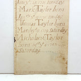 Jonathan Taylor's 18th Century Endpaper Family Chronology, Sanbornton, NH (List of Siblings)