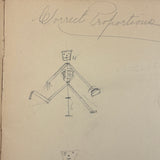 Set of Three Late 19th Century Educational and Industrial Drawing Notebooks