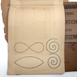 Set of Three Late 19th Century Educational and Industrial Drawing Notebooks