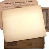 Set of Three Late 19th Century Educational and Industrial Drawing Notebooks