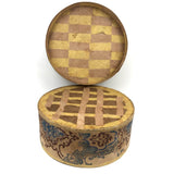 Hidden Delights: My Favorite Folk Art Wallpaper Band Box Ever, 1859 Newspaper