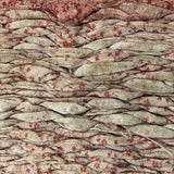 Gorgeous 19th C. Handwoven Mat of Calico Fabrics