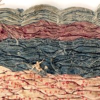 Gorgeous 19th C. Handwoven Mat of Calico Fabrics