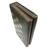 19th Century Original Surface Painted Folk Art Folding Game Board, Checks/Chess and Backgammon Inside