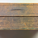 19th Century Original Surface Painted Folk Art Folding Game Board, Checks/Chess and Backgammon Inside