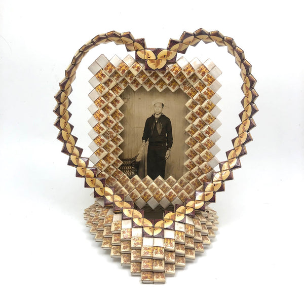 cigarette frame Tramp Art Heart Shaped Cigarette Pack Frame with Photo of Young Sailor – critical EYE Finds cigarette frame Tramp Art Heart Shaped Cigarette Pack Frame with Photo of Young Sailor – critical EYE Finds
