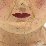 Blonde Beauty Folk Art Painted Papier Mache Head