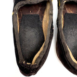 Embroidered Black Velvet Shoes, Floor Samples from Brooklyn Clothier