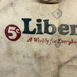 Liberty for Everyone! Scarce c. 1920s-30 Liberty Magazine Seller's/Advertising Bag