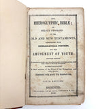 1846 Hieroglyphic Bible (for the Amusement of Youth), Alling, Seymour &  Co, Rochester, NY, with Marvelous Rebus Style Engravings Throughout