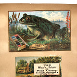 Victorian Scrapbook Album with Unusual Room Setting Collages
