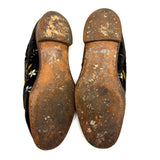 Embroidered Black Velvet Shoes, Floor Samples from Brooklyn Clothier