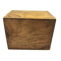 Lovely Old Pennsylvania Painted Slide Lid Crate Wood Box with Berries on Vine