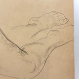 SOLD William L'Engle (1884-1957) Large Graphite Sketch of Martha Graham Dancer, c. 1930
