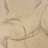 SOLD William L'Engle (1884-1957) Large Graphite Sketch of Martha Graham Dancer, c. 1930