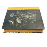 Charming Pair of 1959-1964 European Travel Sketchbooks Loaded with Mounted Colored Pencil Drawings
