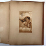 Victorian Scrapbook Album with Unusual Room Setting Collages