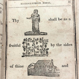 1846 Hieroglyphic Bible (for the Amusement of Youth), Alling, Seymour &  Co, Rochester, NY, with Marvelous Rebus Style Engravings Throughout