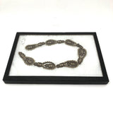 SOLD Very Fine Victorian Hair Work Chain (Collar?) Presumed European