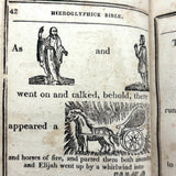 1846 Hieroglyphic Bible (for the Amusement of Youth), Alling, Seymour &  Co, Rochester, NY, with Marvelous Rebus Style Engravings Throughout