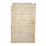 Jonathan Taylor's 18th Century Endpaper Family Chronology, Sanbornton, NH (List of Siblings)