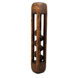 12 Inch 19th Century Six Ball in Cage Painted Pine Whimsy with Rich Patina