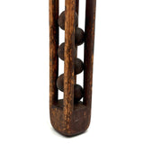 12 Inch 19th Century Six Ball in Cage Painted Pine Whimsy with Rich Patina