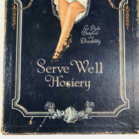 Deeply Problematic Serve Well Hosiery Box (Poignantly Filled with Bingo Game, as Found)