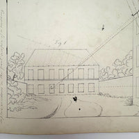Geometric Perspective Drawings: Beautiful Mid 19th Century Notebook, 20 p, Full, Plus Extra
