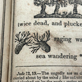 1846 Hieroglyphic Bible (for the Amusement of Youth), Alling, Seymour &  Co, Rochester, NY, with Marvelous Rebus Style Engravings Throughout