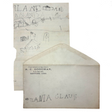 I Want a Drumond Box of Tools And And And, Delightful Antique Letter to Santa from a Young Richie