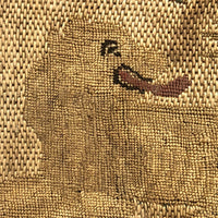 Daniel in the Lion's Den, Fine Antique European Embroidery, 17th-18th c.