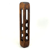 12 Inch 19th Century Six Ball in Cage Painted Pine Whimsy with Rich Patina