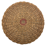 C. Early 20th Century Wabanaki Sweet Grass and Dyed Splint Sewing Basket with Unusually Dominant Braiding